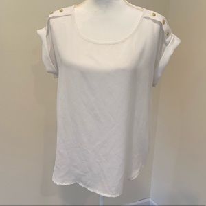 Zenana Outfitters Large White Blouse
